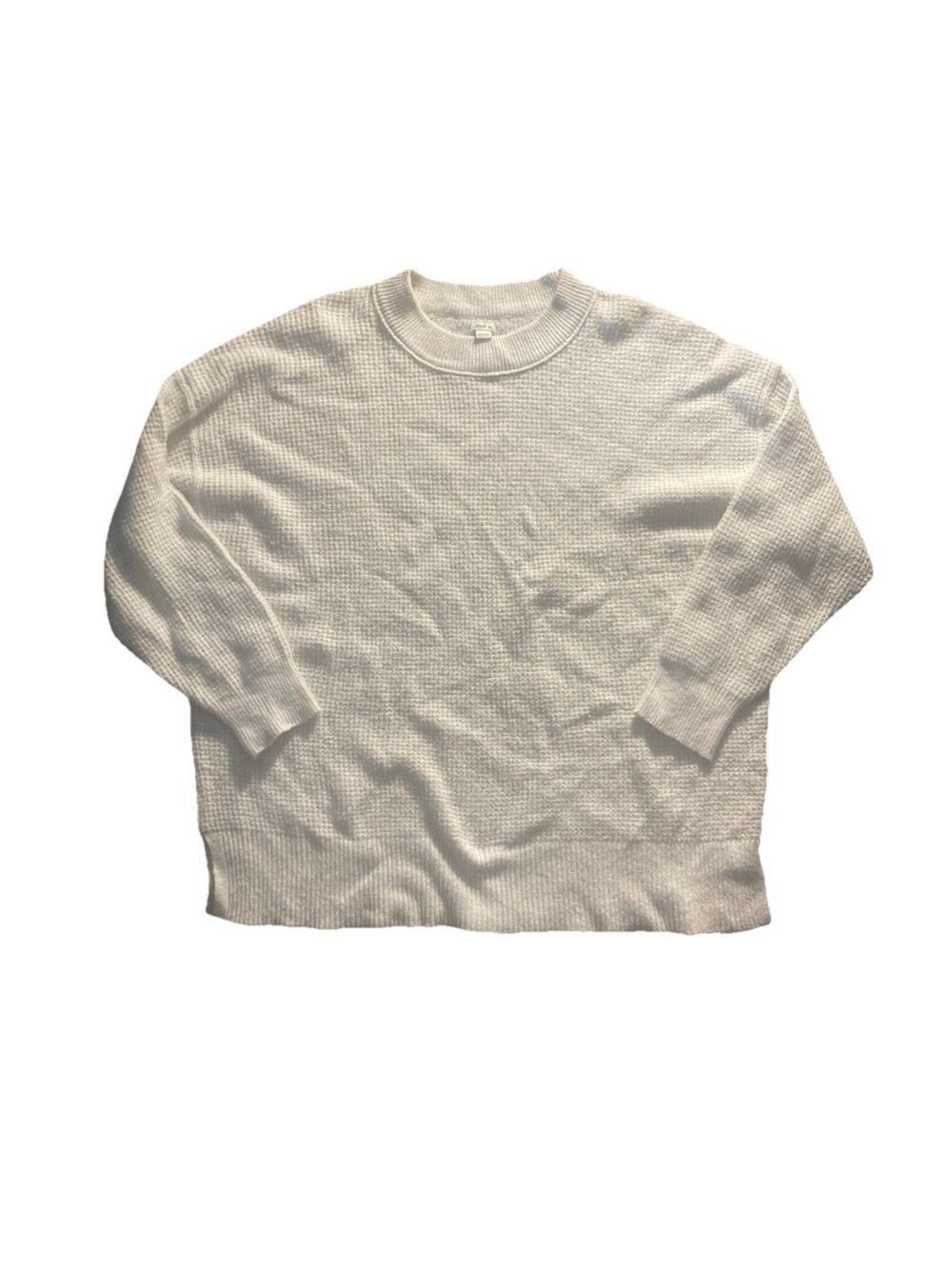 Soft Waffle Women’s Aerie Off White Sweater Size Medium Long Sleeve